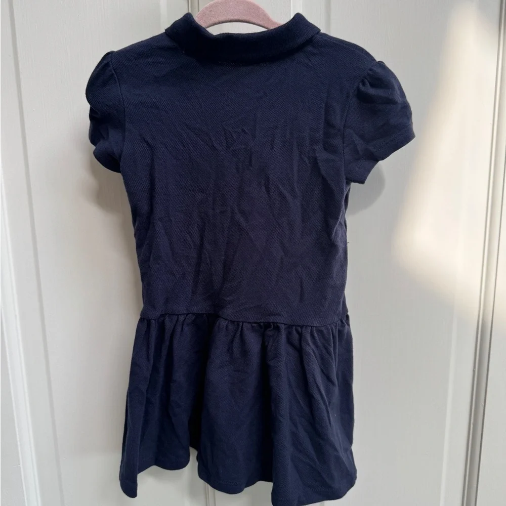 The Children's Place 2T Girls Blue Button Down Short Sleeve Polo School Dress
